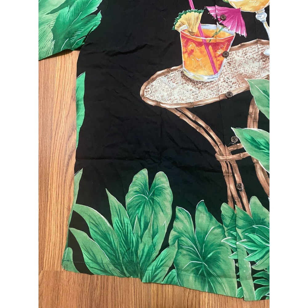 Tori Richard Hawaiian Shirt Mens Extra Large Cocktail Print Short Sleeve - Picture 8 of 11